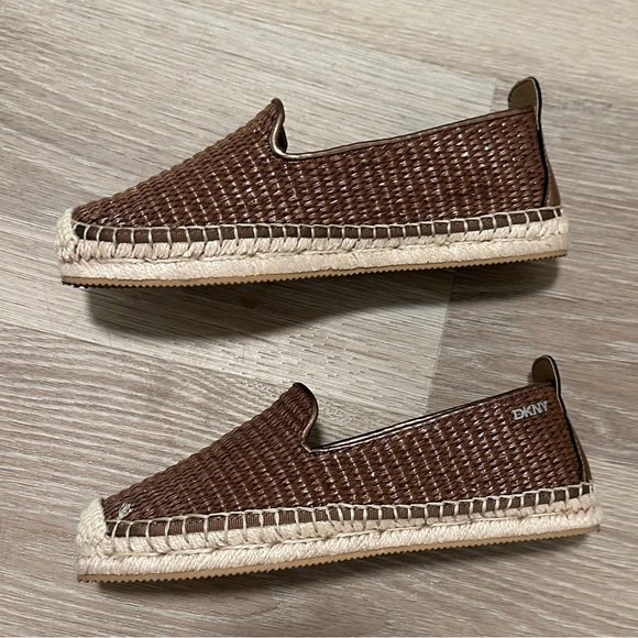DKNY Chocolate Woven Slip-Ons - Picture 3 of 5